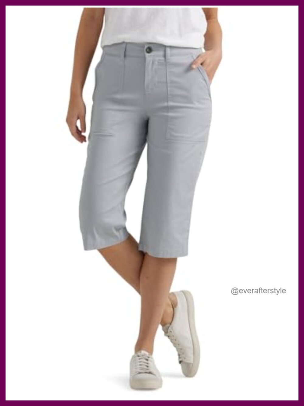 Lee Ultra Lux Comfort Flex-To-Go Utility Skimmer Capri Pants